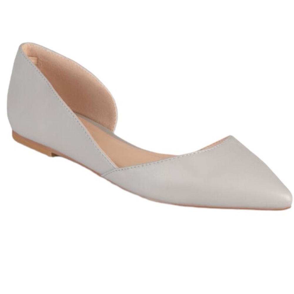 NIB Journee Collection Grey Cortni Flats, Size 7